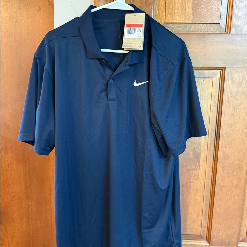 Nike Men's Navy Golf Shirt NWT